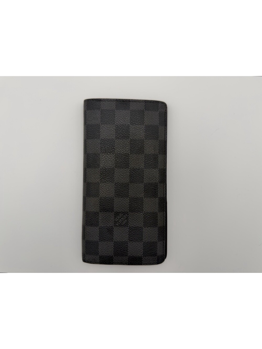 Authentic Louis Vuitton LV Brazza Black Damier Graphite Long Wallet Clearance